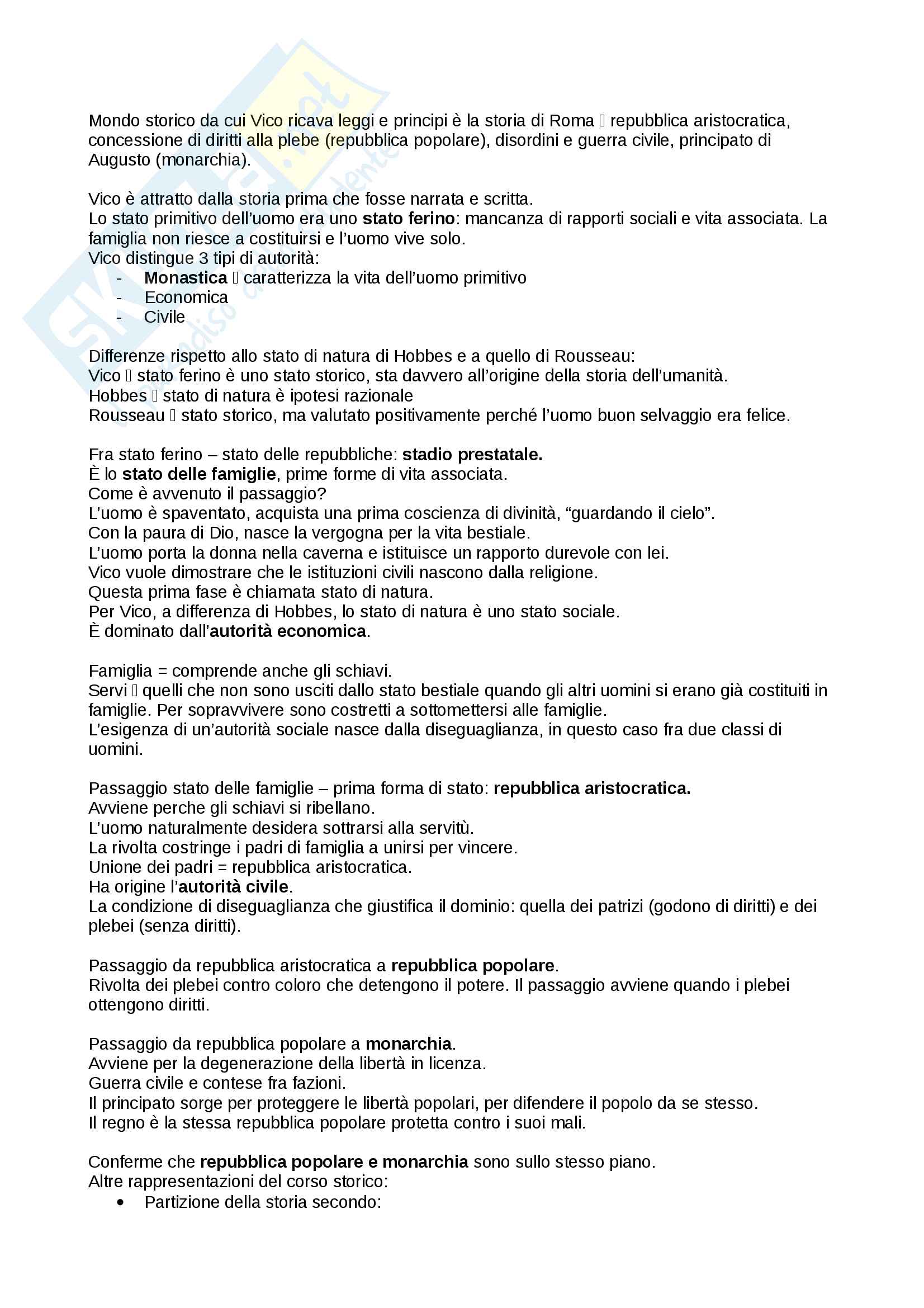 Riassunto esame storia delle dottrine politiche, prof. Del Corno, libro consigliato: La teoria delle forme di governo di Norberto Bobbio Pag. 16