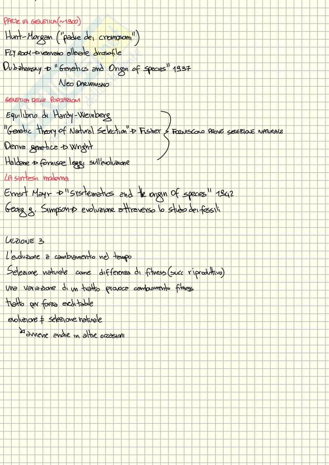 Appunti presi a lezione di Biologia evoluzionistica  Pag. 6