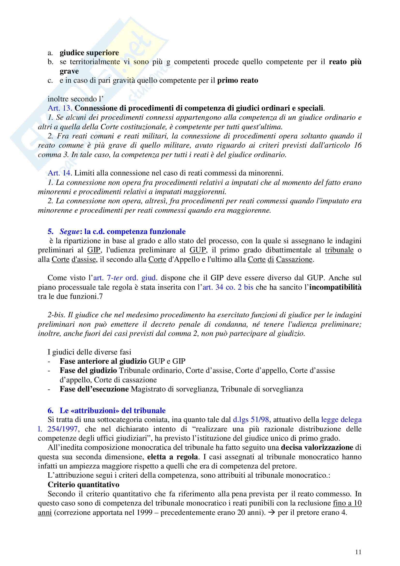 Riassunto esame Procedura Penale, prof. Galgani, libro consigliato Diritto Processuale Penale I di Conso e Grevi Pag. 11