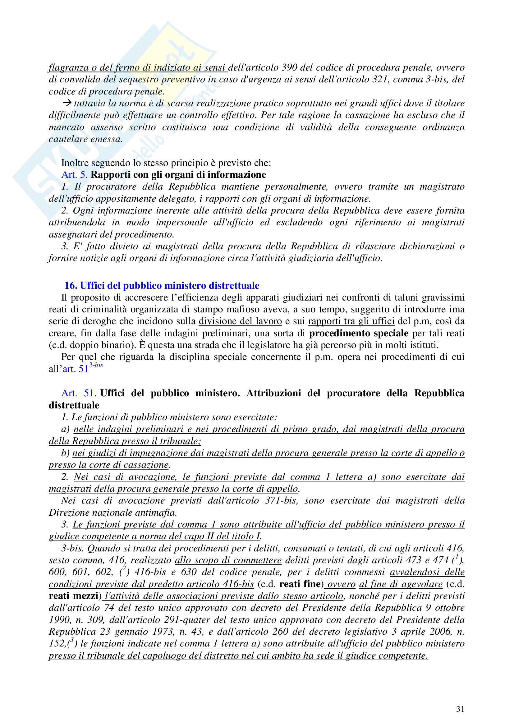 Riassunto esame Procedura Penale, prof. Galgani, libro consigliato Diritto Processuale Penale I di Conso e Grevi Pag. 31