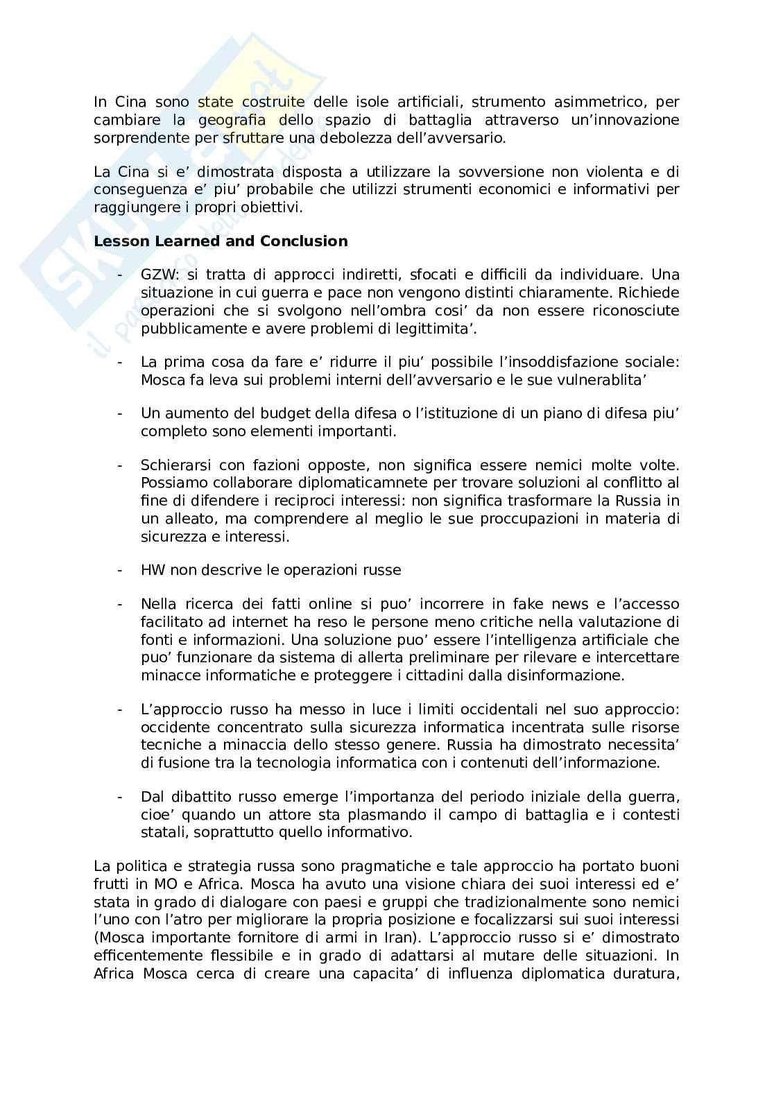 Riassunto esame Sociologia militare e della leadership, Prof. Beccaro Andrea, libro consigliato Il concetto di Gray zone, Beccaro Pag. 16