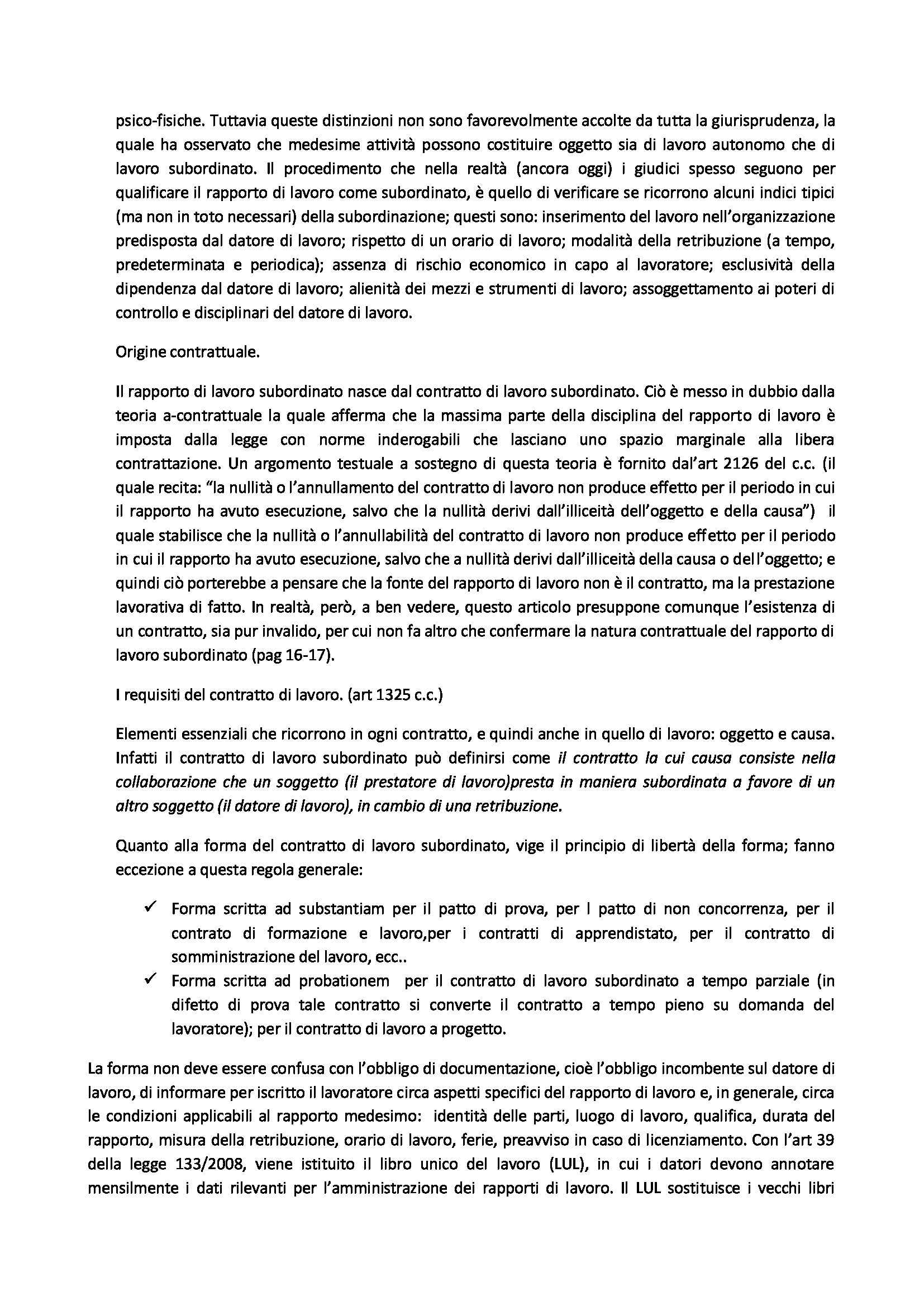 Diritto del lavoro - Appunti Pag. 2