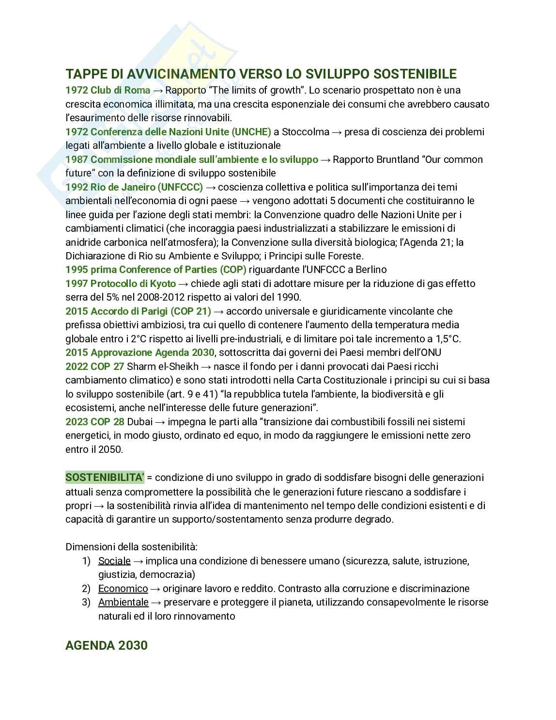 Appunti Sostenibilità ambientale dell'industria Pag. 1