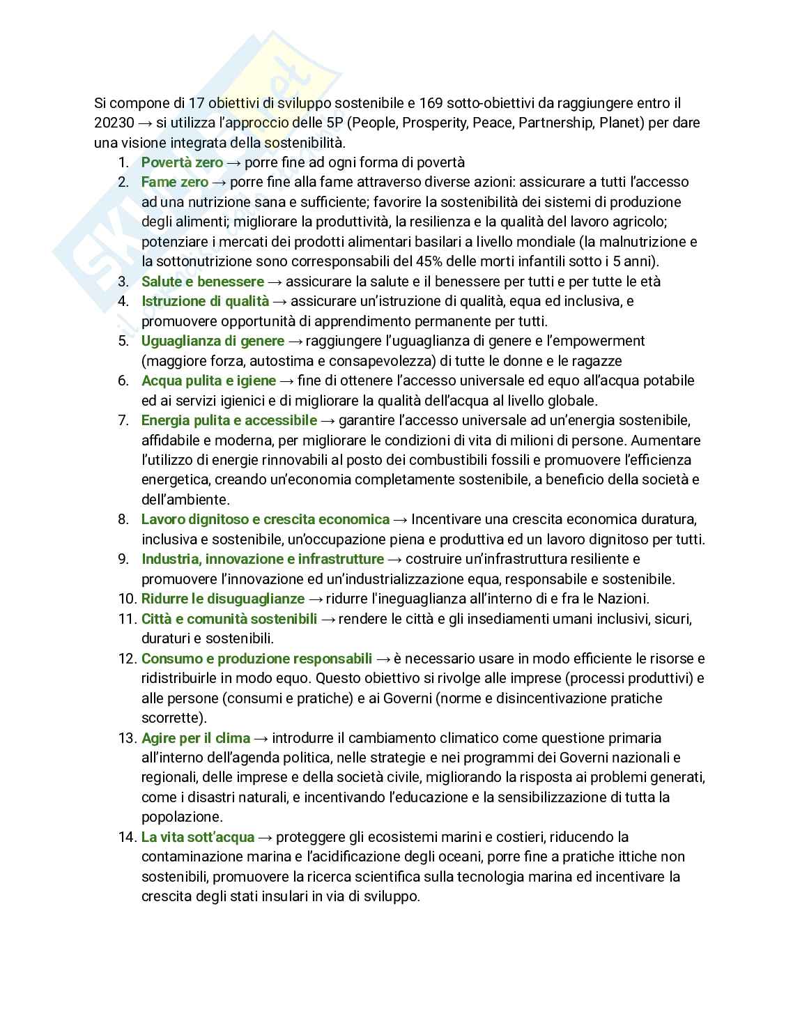 Appunti Sostenibilità ambientale dell'industria Pag. 2