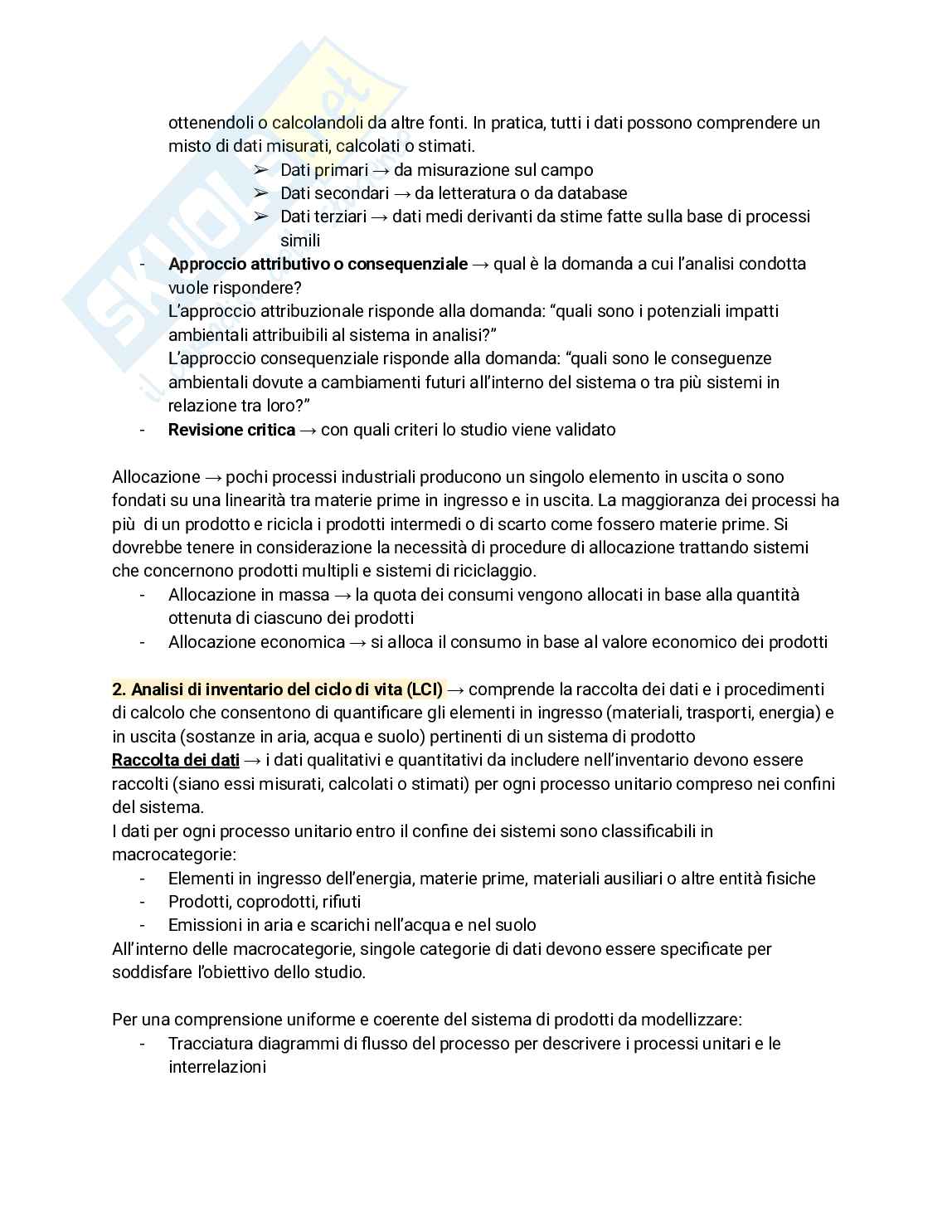 Appunti Sostenibilità ambientale dell'industria Pag. 31