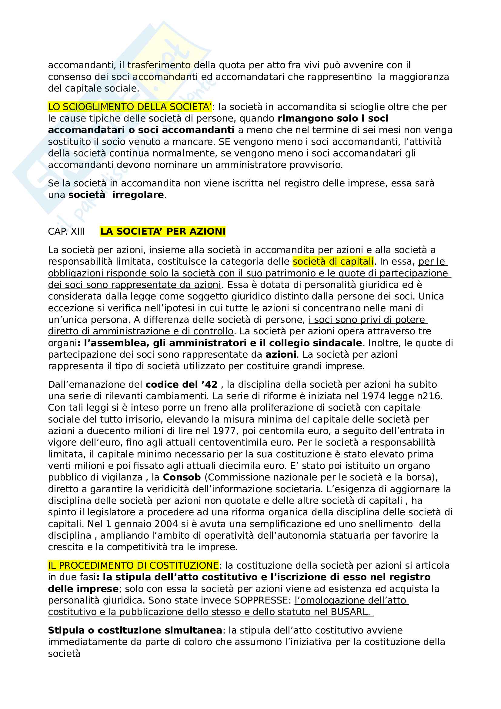 Diritto commerciale, riassunto Pag. 26