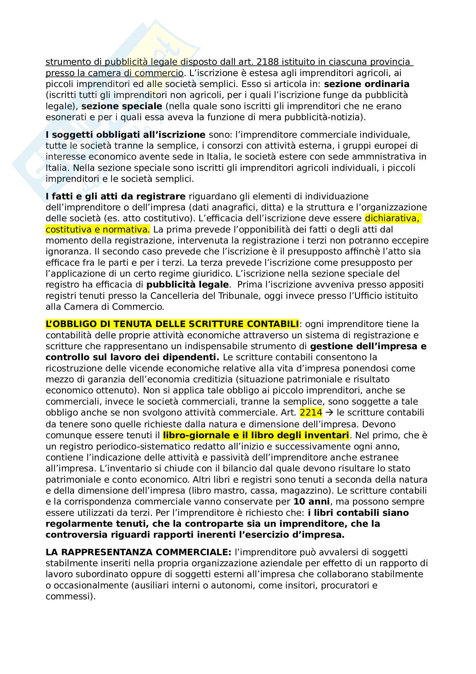 Diritto commerciale, riassunto Pag. 6