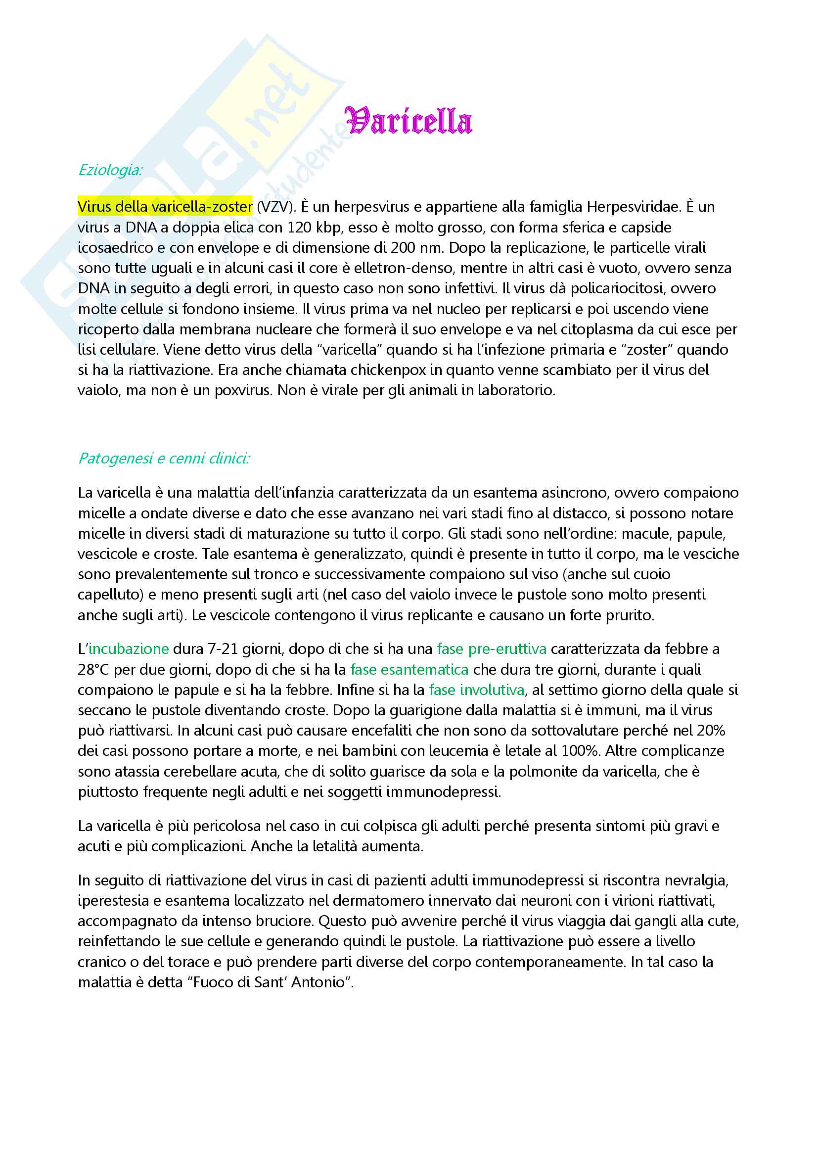 Le malattie infettive Pag. 6