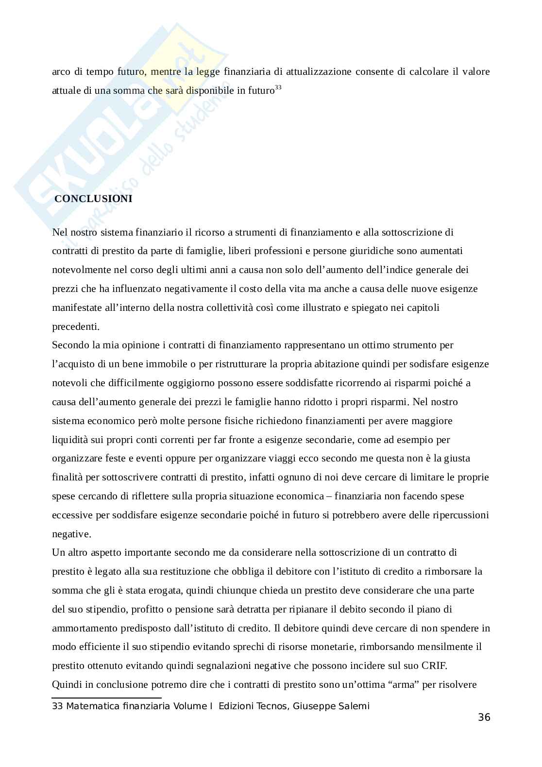 Tesi di Laurea magistrale Laurea Magistrale in Matematica finanziaria - La valutazione del debito Analisi comparativa tra regimi di capitalizzazione e attualizzazione nella struttura dei prestiti Pag. 36