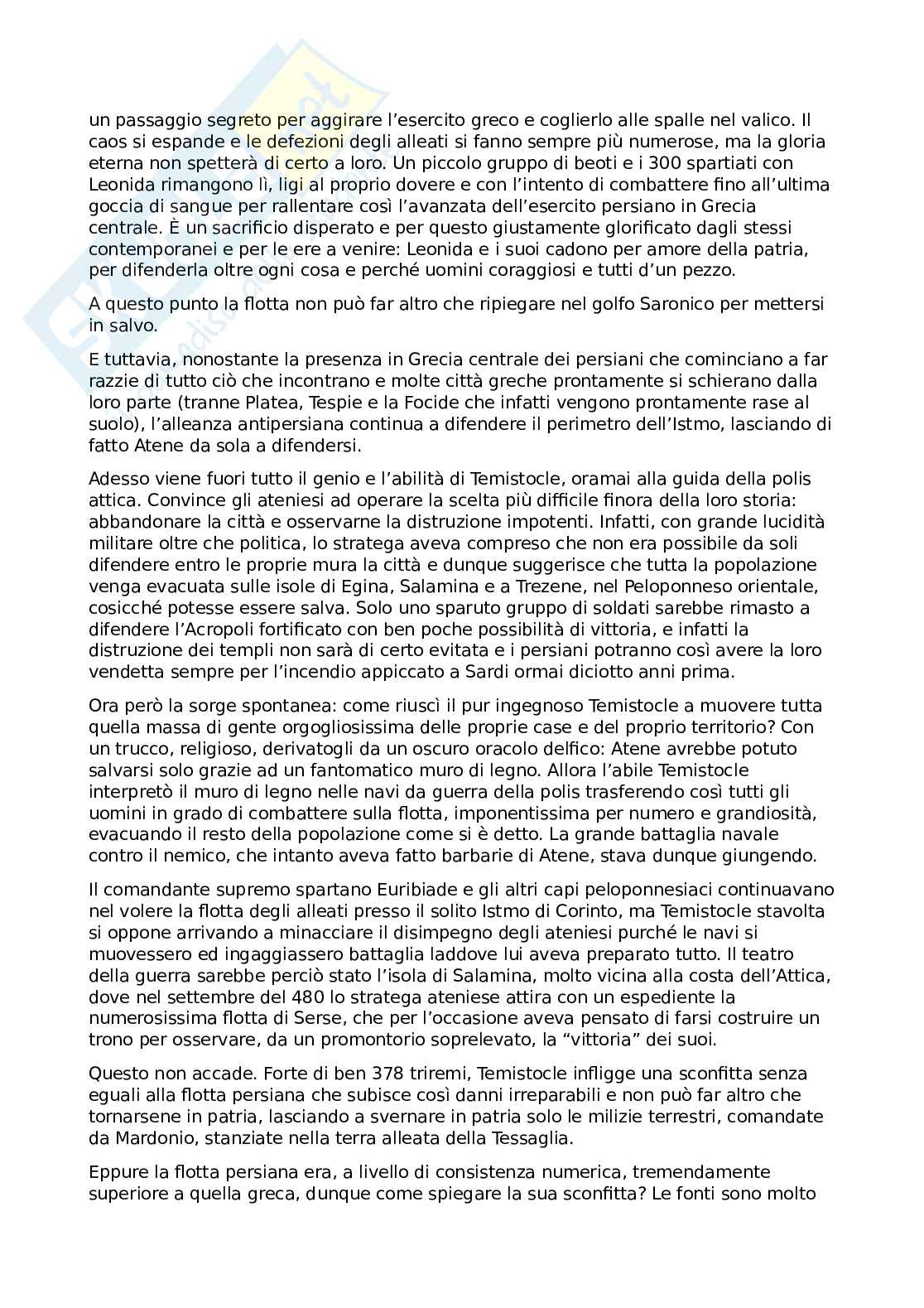 Riassunto esame Storia greca, Prof. Gallo Luigi, libro consigliato Storia greca, Gallo Pag. 6