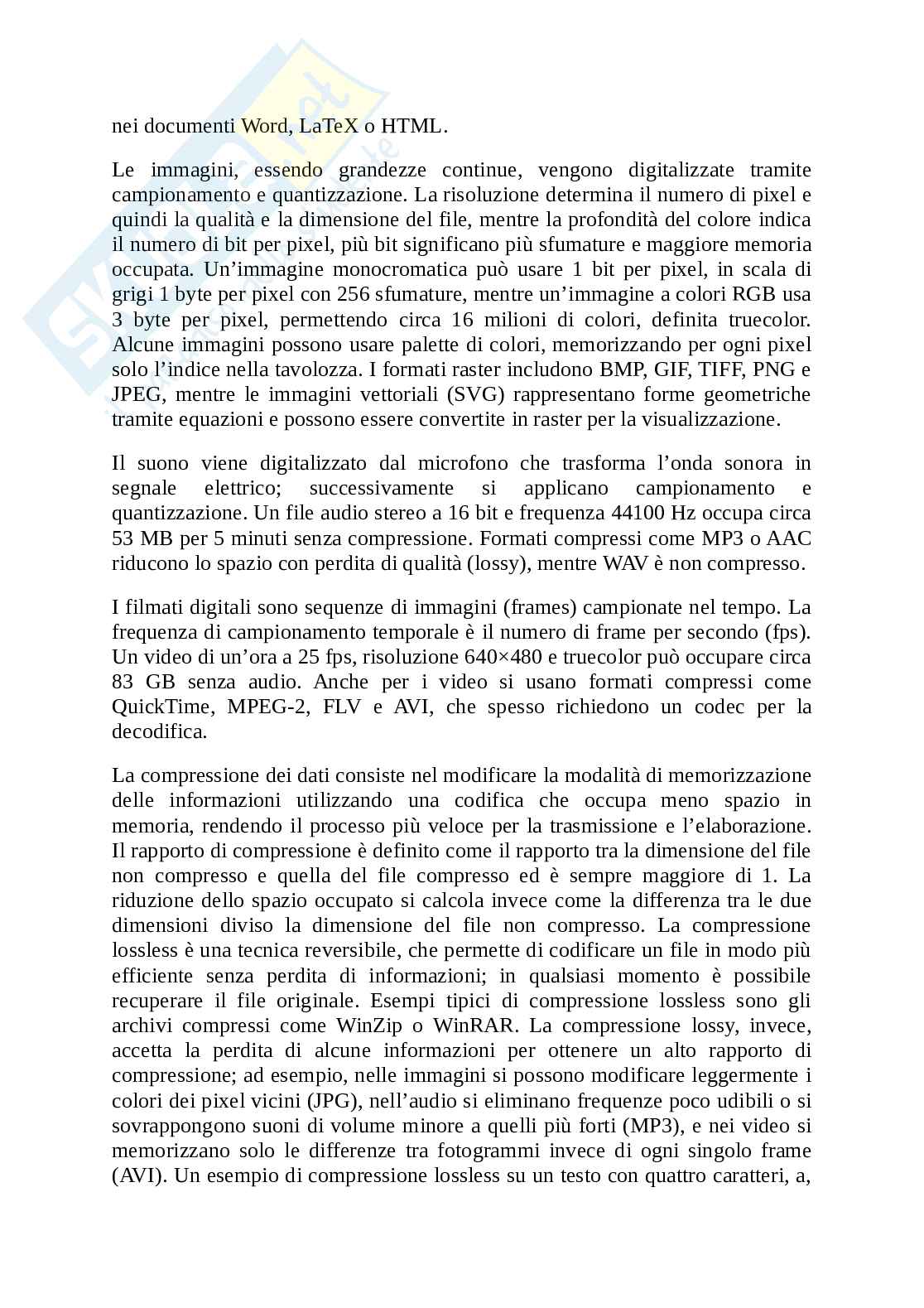 Appunti Informatica per umanisti Pag. 11