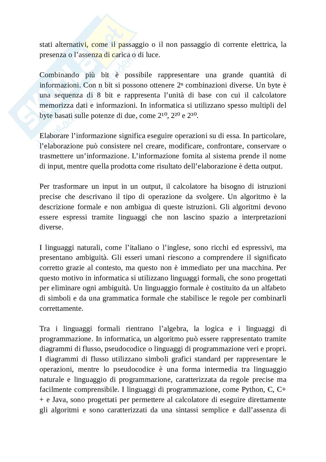 Appunti Informatica per umanisti Pag. 2