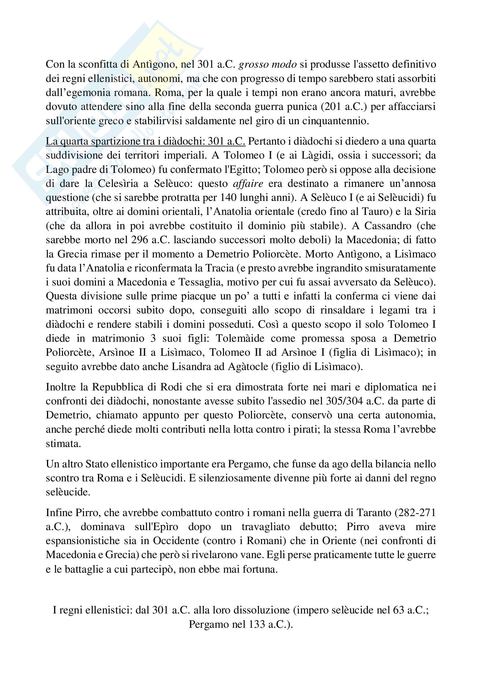 Gli Stati ellenistici Pag. 6