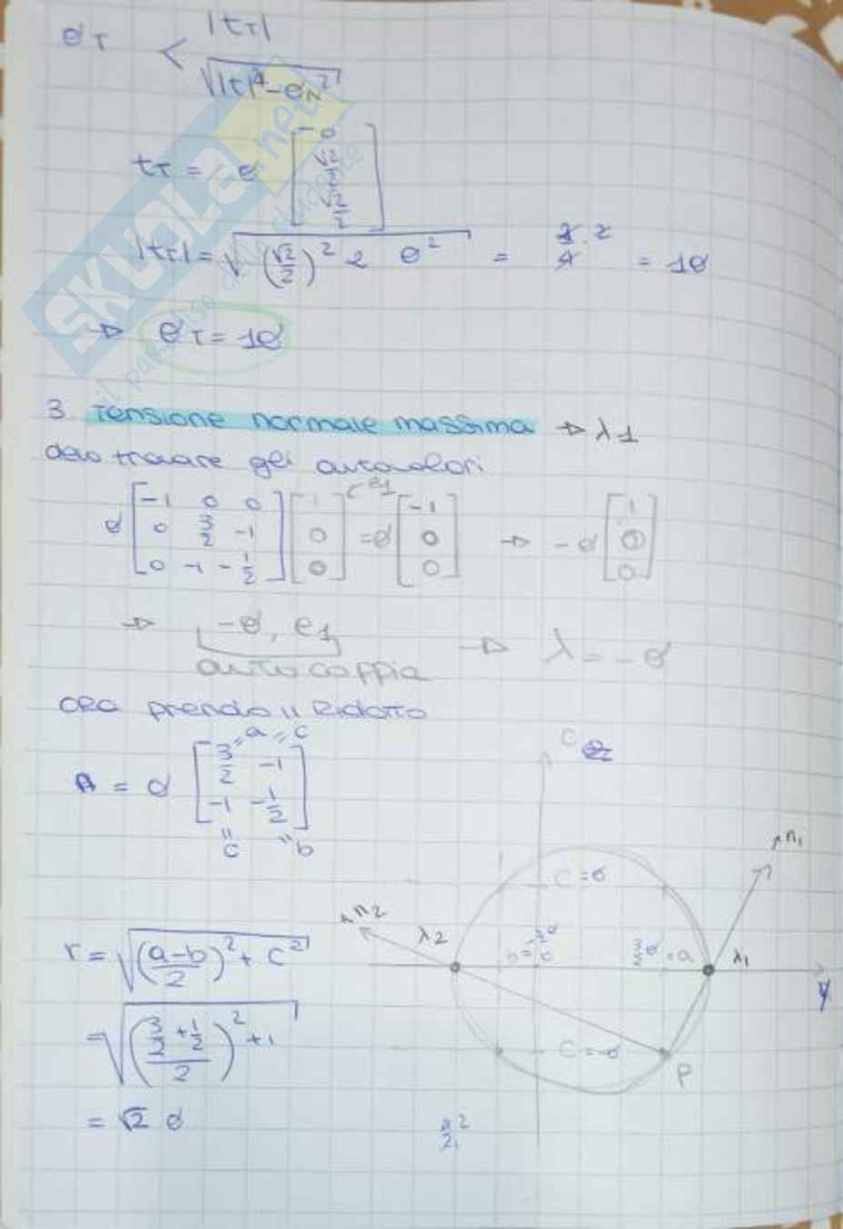 Esercizi da me svolti per esame di Scienza delle costruzioni Pag. 2