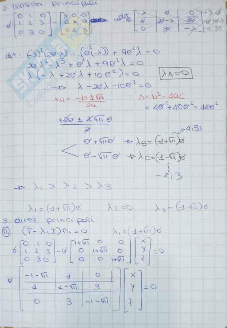 Esercizi da me svolti per esame di Scienza delle costruzioni Pag. 21