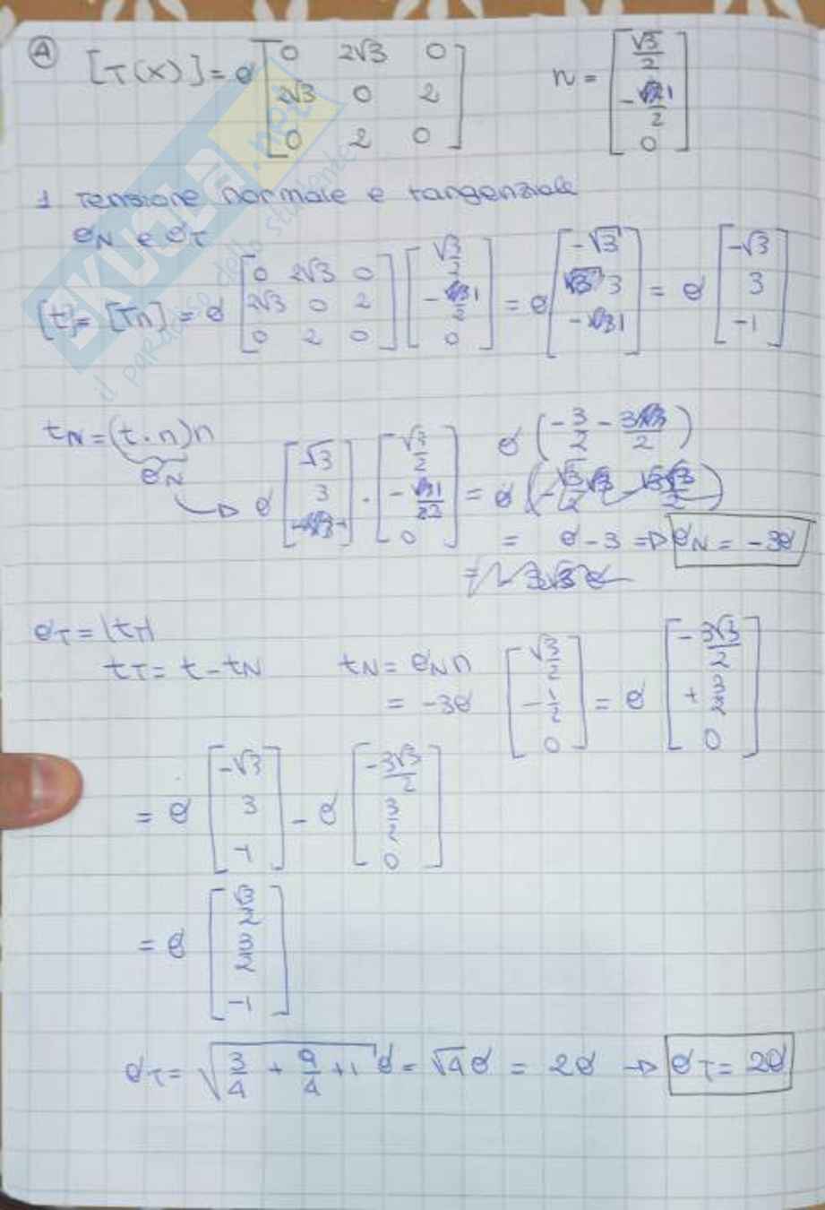 Esercizi da me svolti per esame di Scienza delle costruzioni Pag. 36