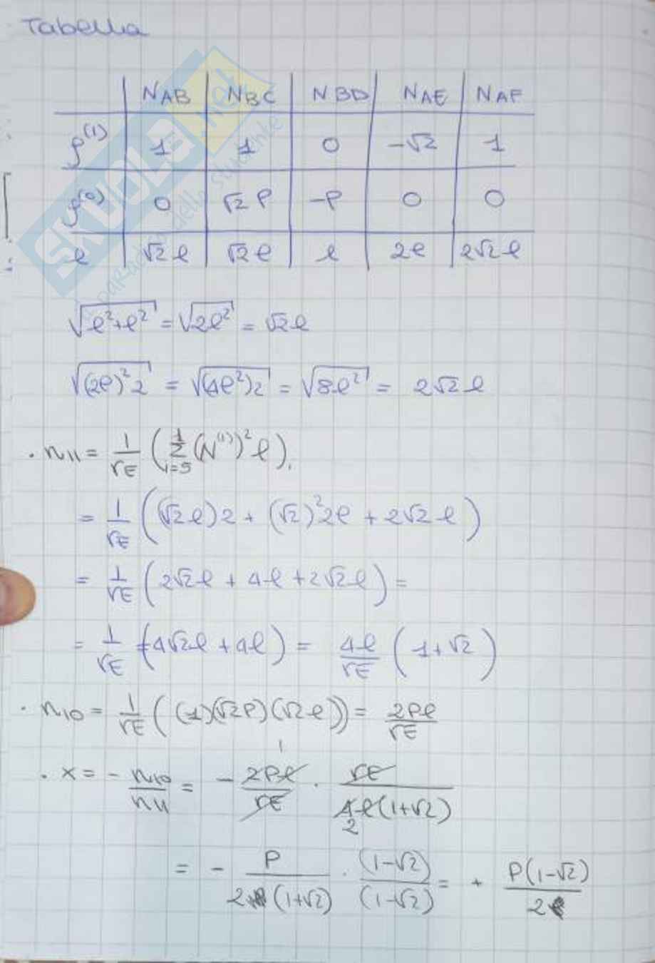 Esercizi da me svolti per esame di Scienza delle costruzioni Pag. 46