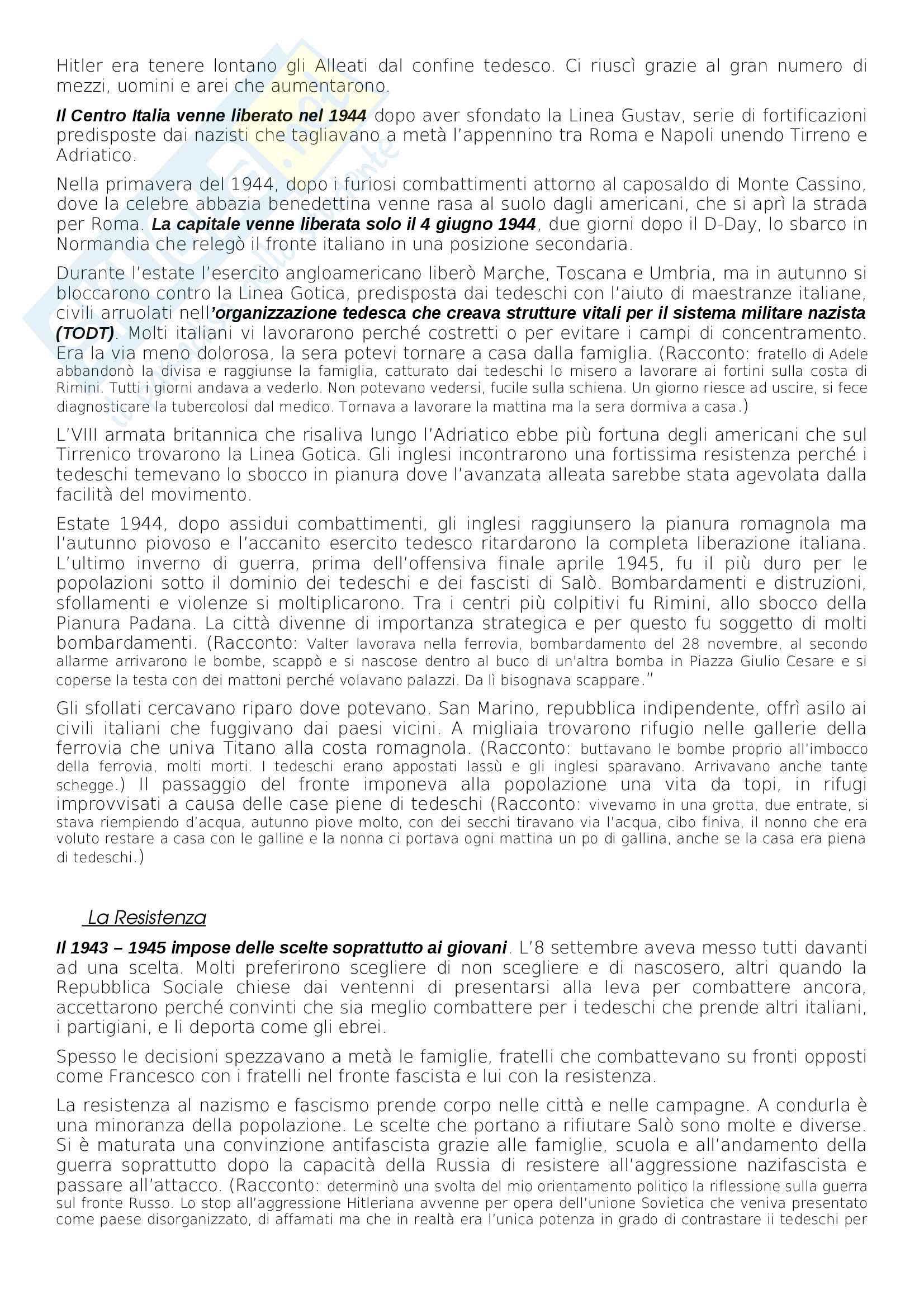 Riassunto esame storia contemporanea, Prof Malfitano, libro consigliato Memorie Italiane, dalla guerra al miracolo economico di Malfitano Pag. 11