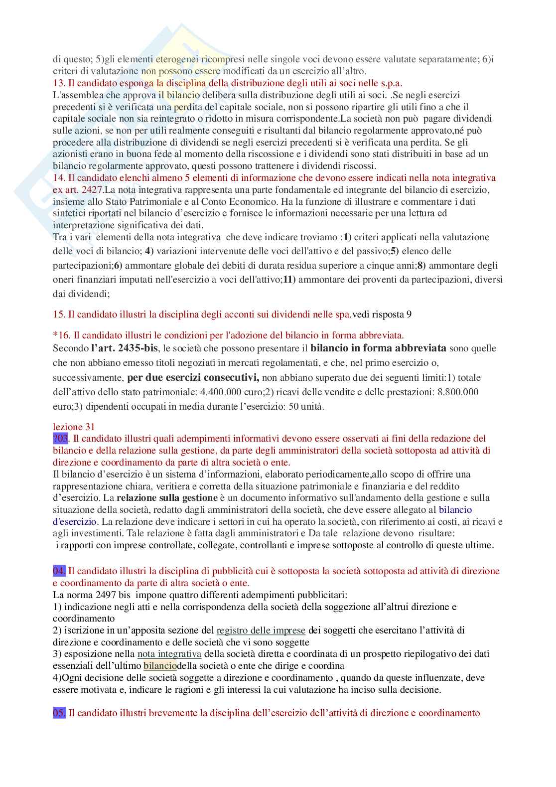 Paniere nuovo completo di Diritto commerciale Pag. 16