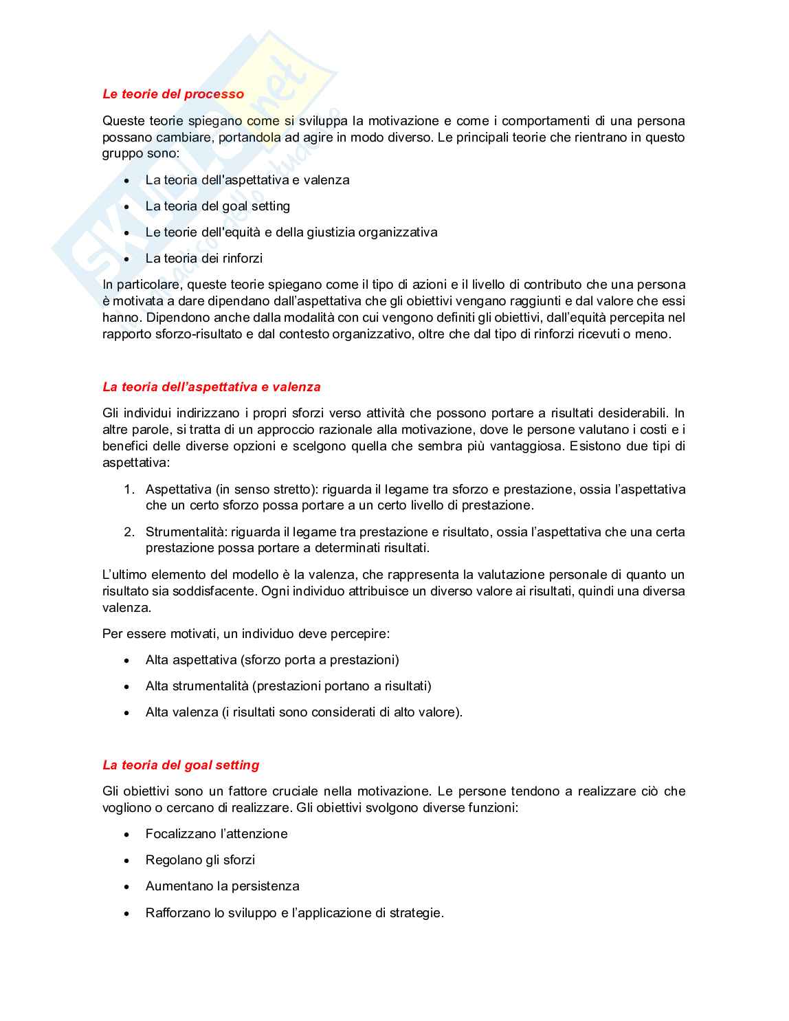 Riassunto esame Leadership e comportamento organizzativo, Prof. Pulcher Simone, libro consigliato Teoria e pratica del comportamento organizzativo, Cirella  Pag. 26