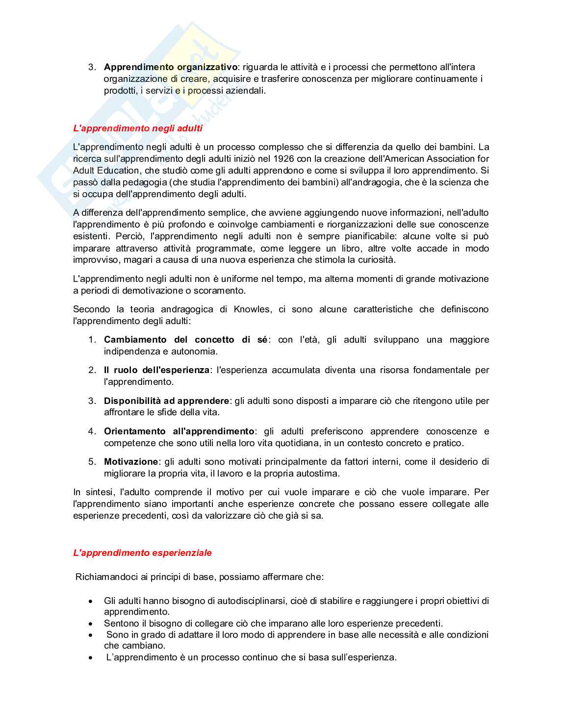 Riassunto esame Leadership e comportamento organizzativo, Prof. Pulcher Simone, libro consigliato Teoria e pratica del comportamento organizzativo, Cirella  Pag. 6