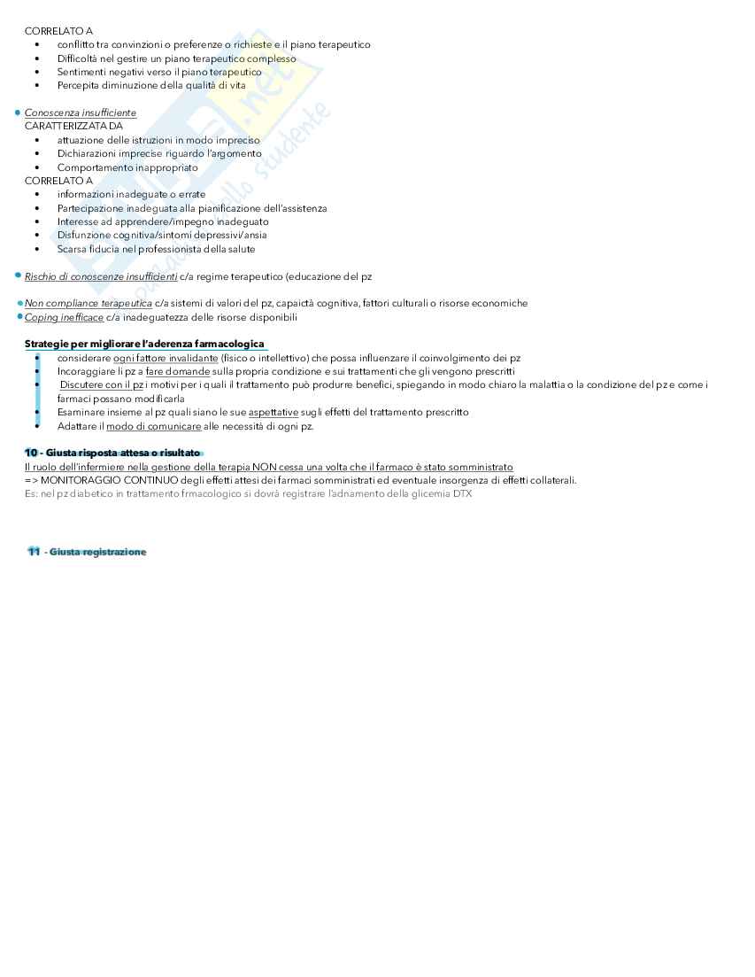 Infermieristica applicata ai percorsi diagnostici terapeutici assistenziali Pag. 11