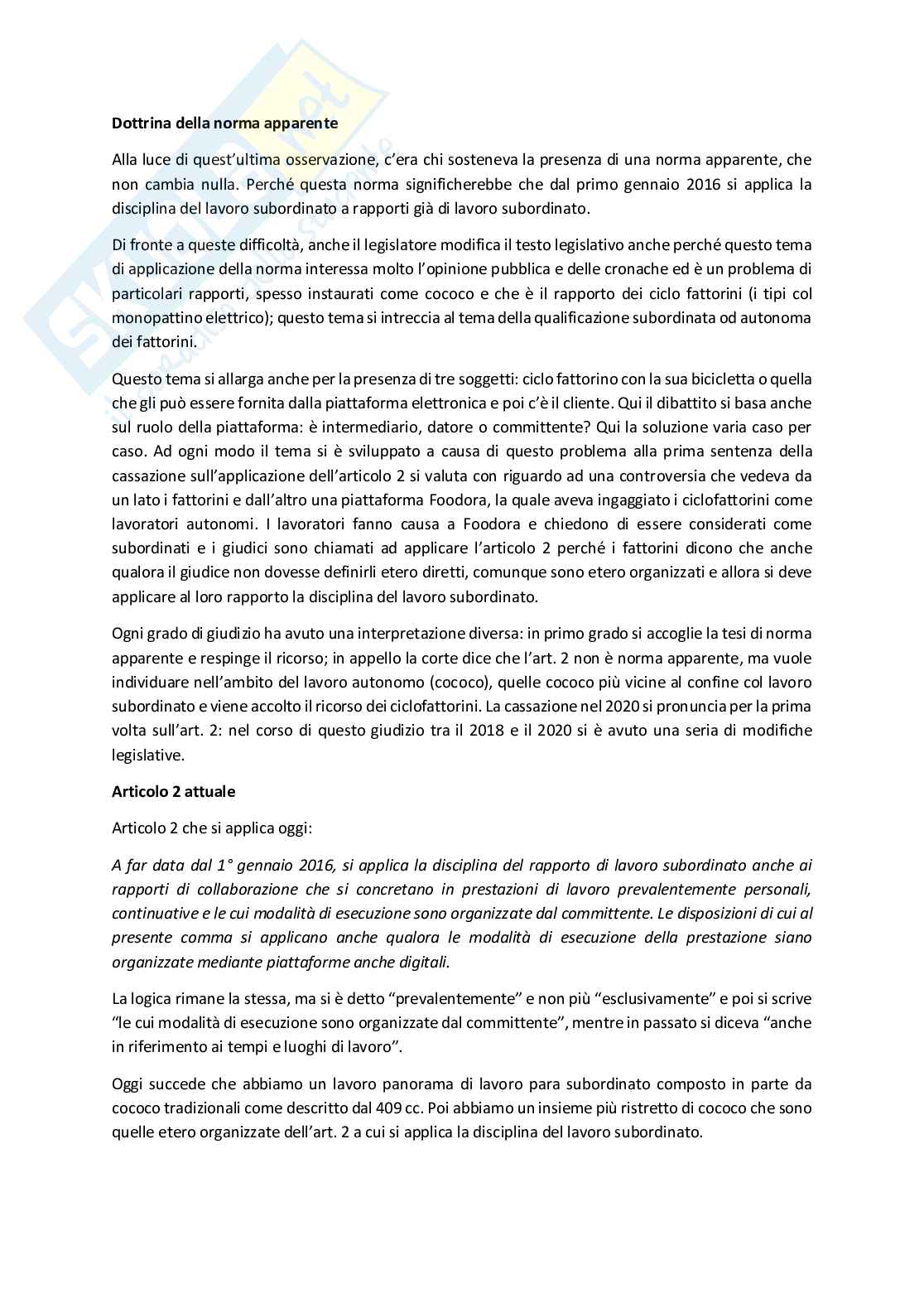Diritto del Lavoro - Appunti completi Pag. 26