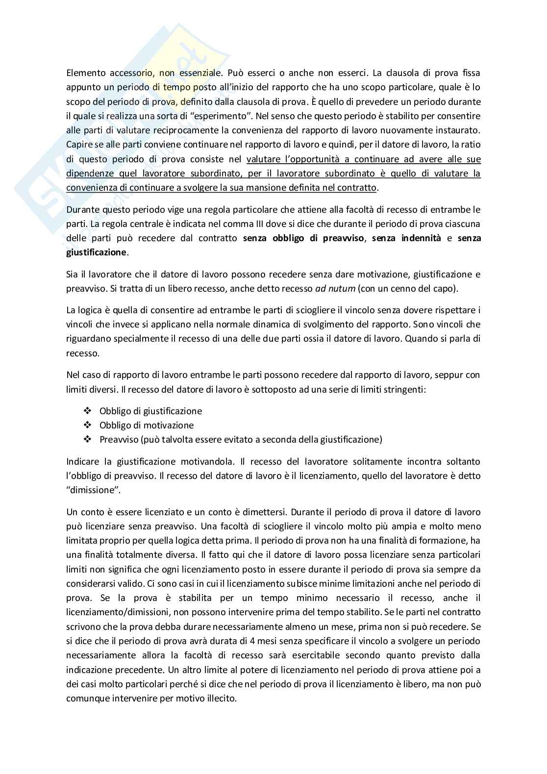 Diritto del Lavoro - Appunti completi Pag. 41