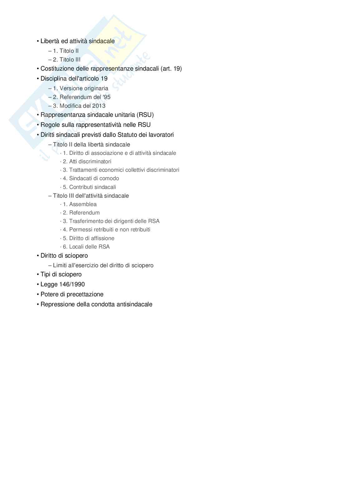 Diritto del Lavoro - Appunti completi Pag. 6