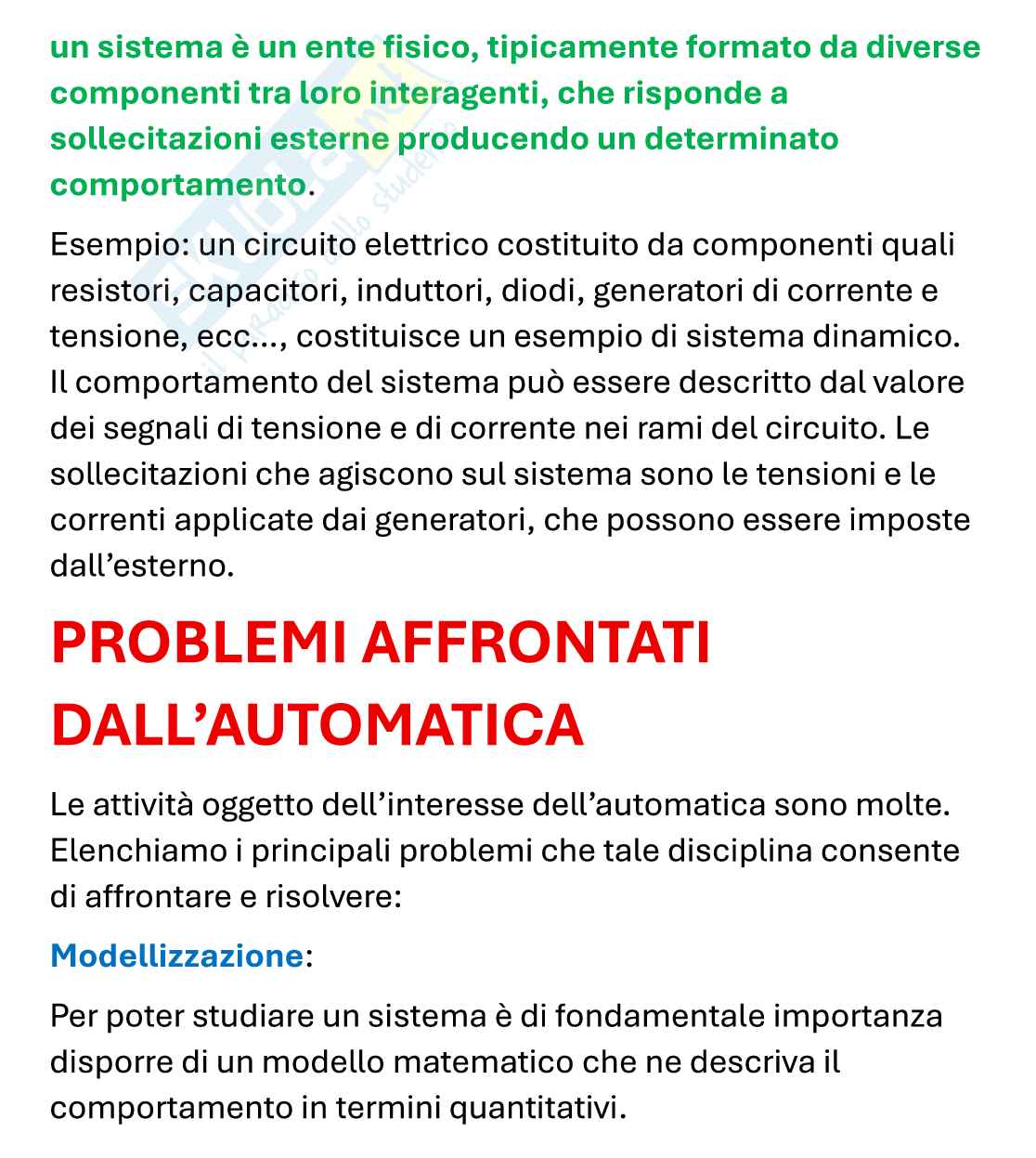 Introduzione alla teoria dei sistemi Pag. 2