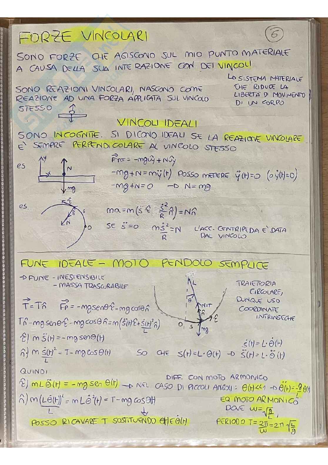 Appunti di Principi di meccanica (Fisica 1) Pag. 11