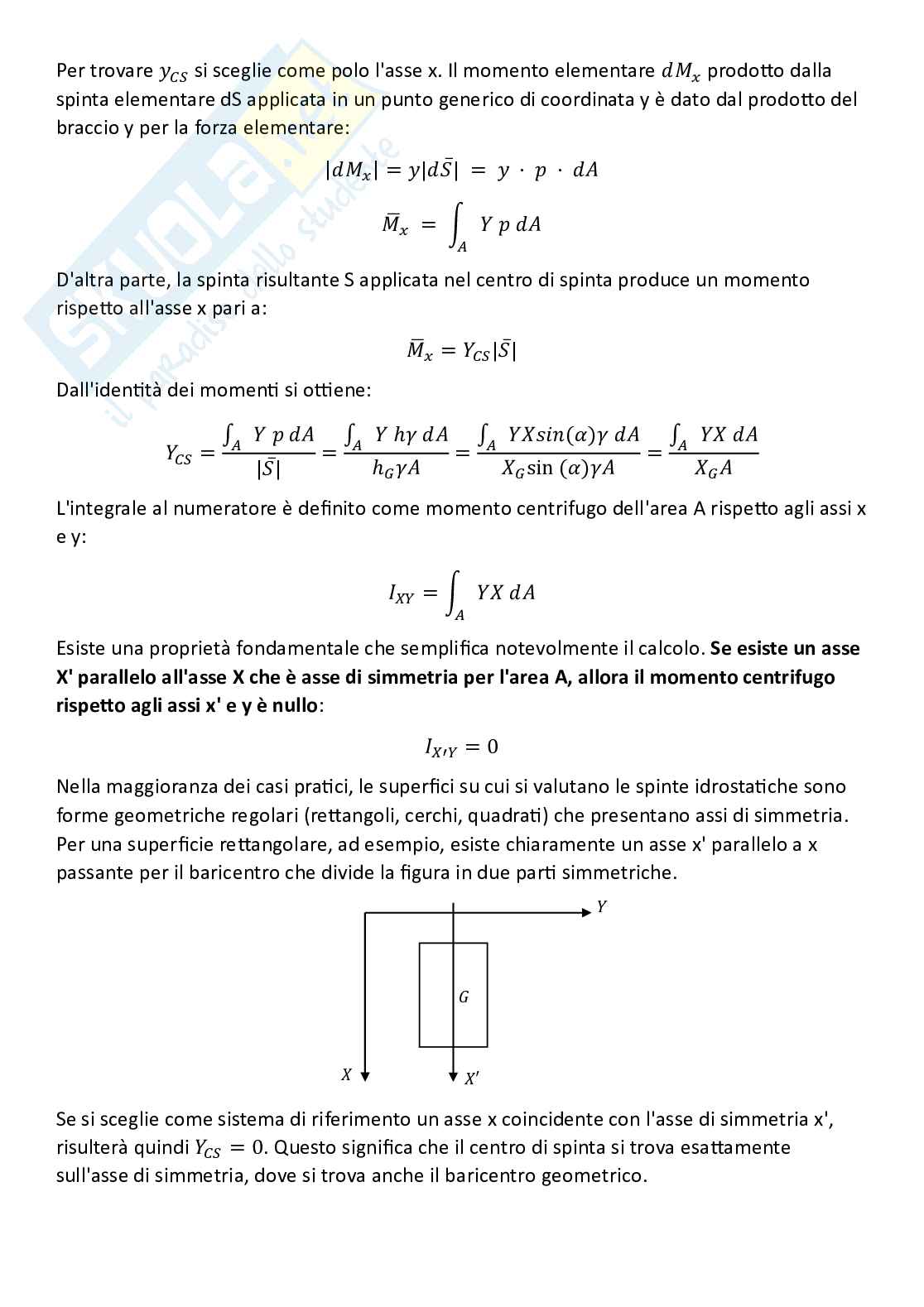 Meccanica dei fluidi, parte 3 - determinazione spinte in condizioni idrostatiche Pag. 16
