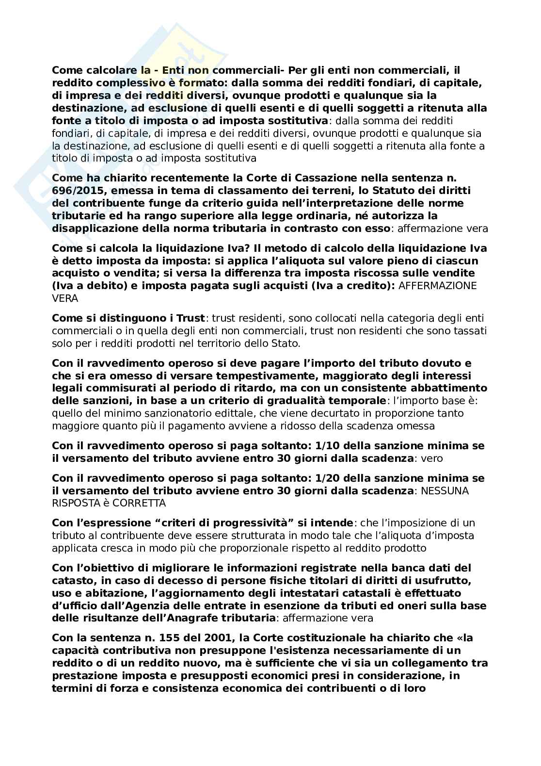 Chiuse Diritto tributario avanzato Pag. 2