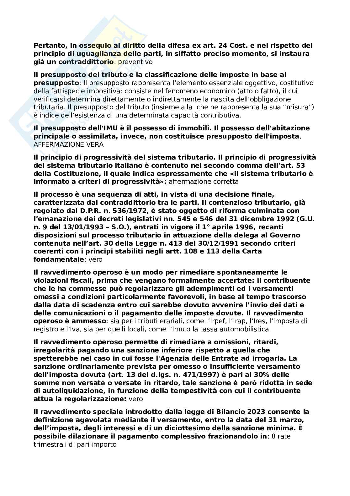 Chiuse Diritto tributario avanzato Pag. 6