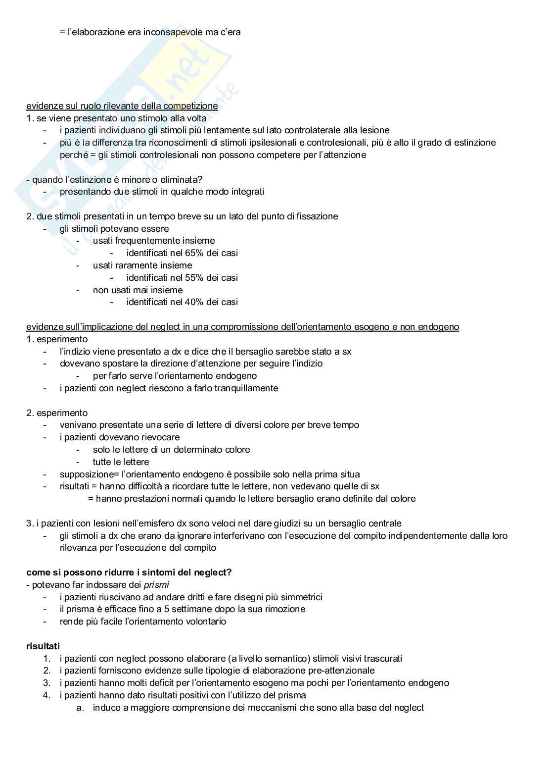 Riassunto esame Psicologia generale, Prof. Primativo Silvia, libro consigliato Psicologia cognitiva, Eysenck, Keane Pag. 36