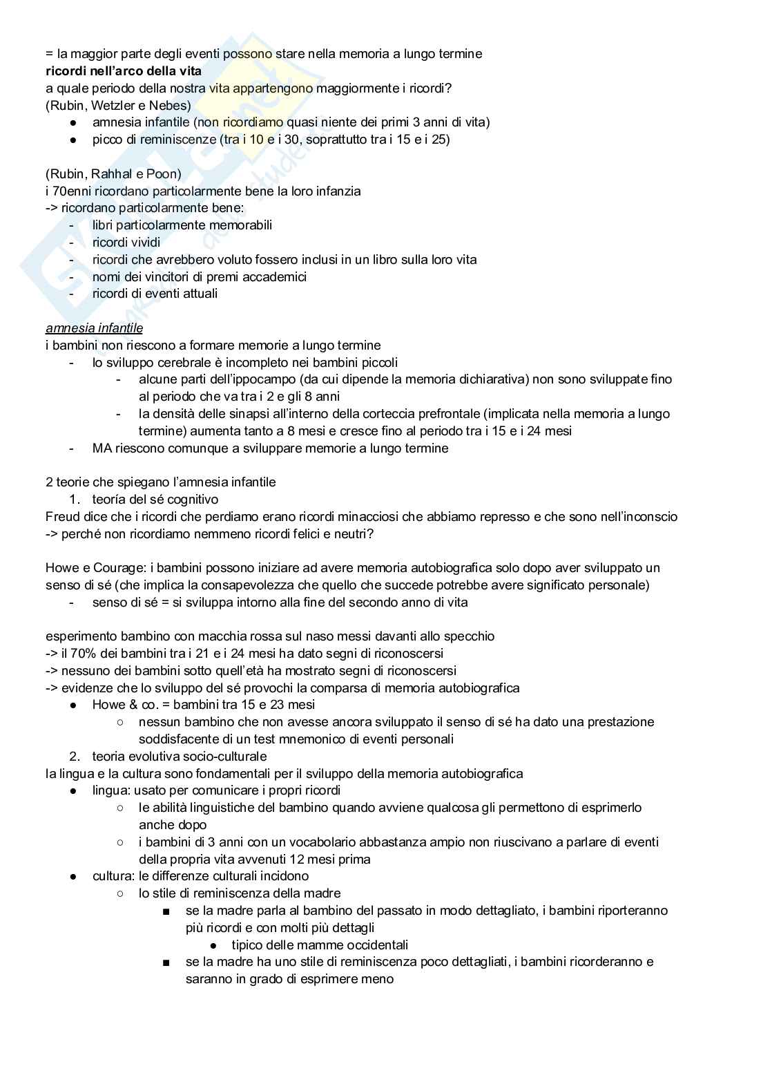 Riassunto esame Psicologia generale, Prof. Primativo Silvia, libro consigliato Psicologia cognitiva, Eysenck, Keane Pag. 51