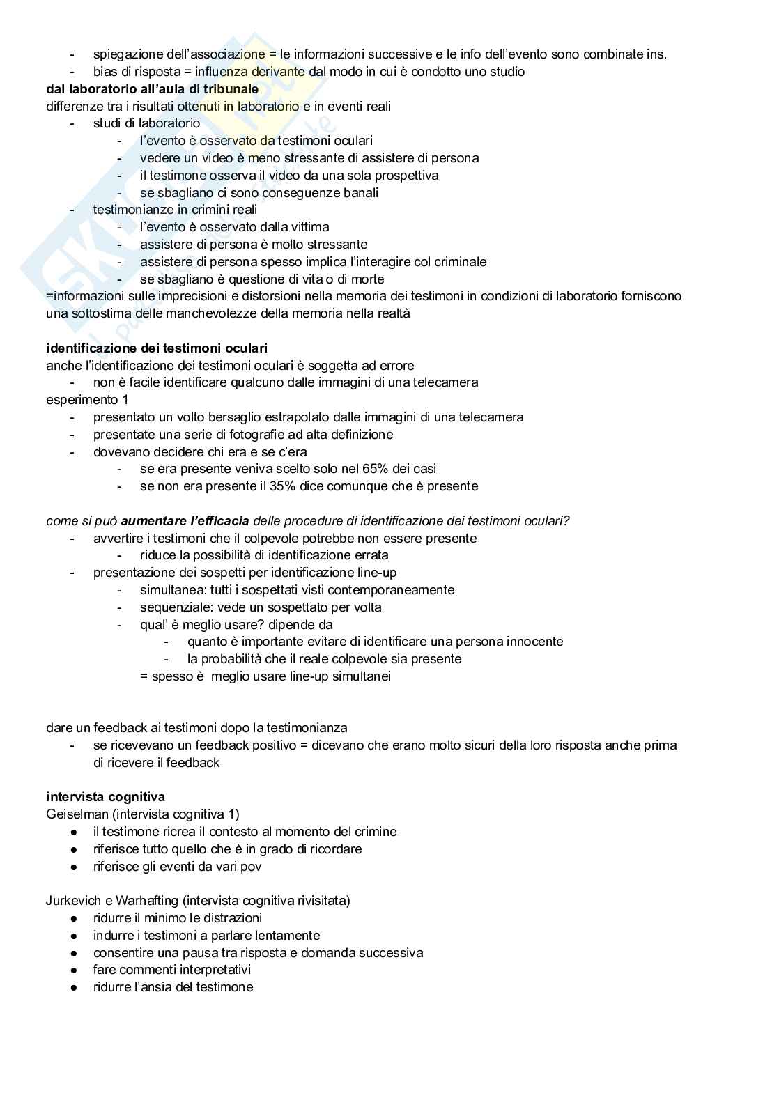 Riassunto esame Psicologia generale, Prof. Primativo Silvia, libro consigliato Psicologia cognitiva, Eysenck, Keane Pag. 56