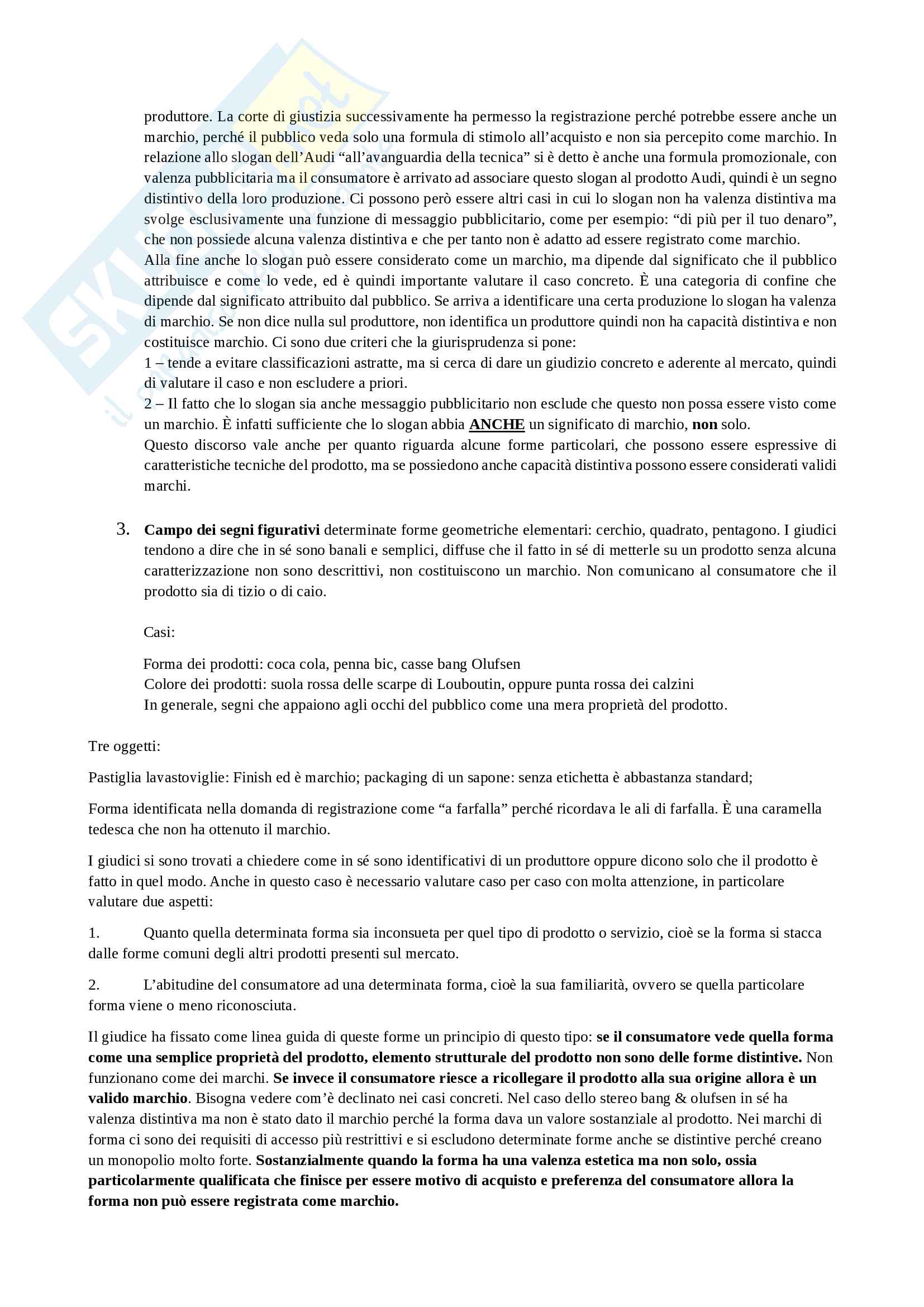 Appunti Diritto Industriale, prof. Sironi: seconda parte Pag. 16
