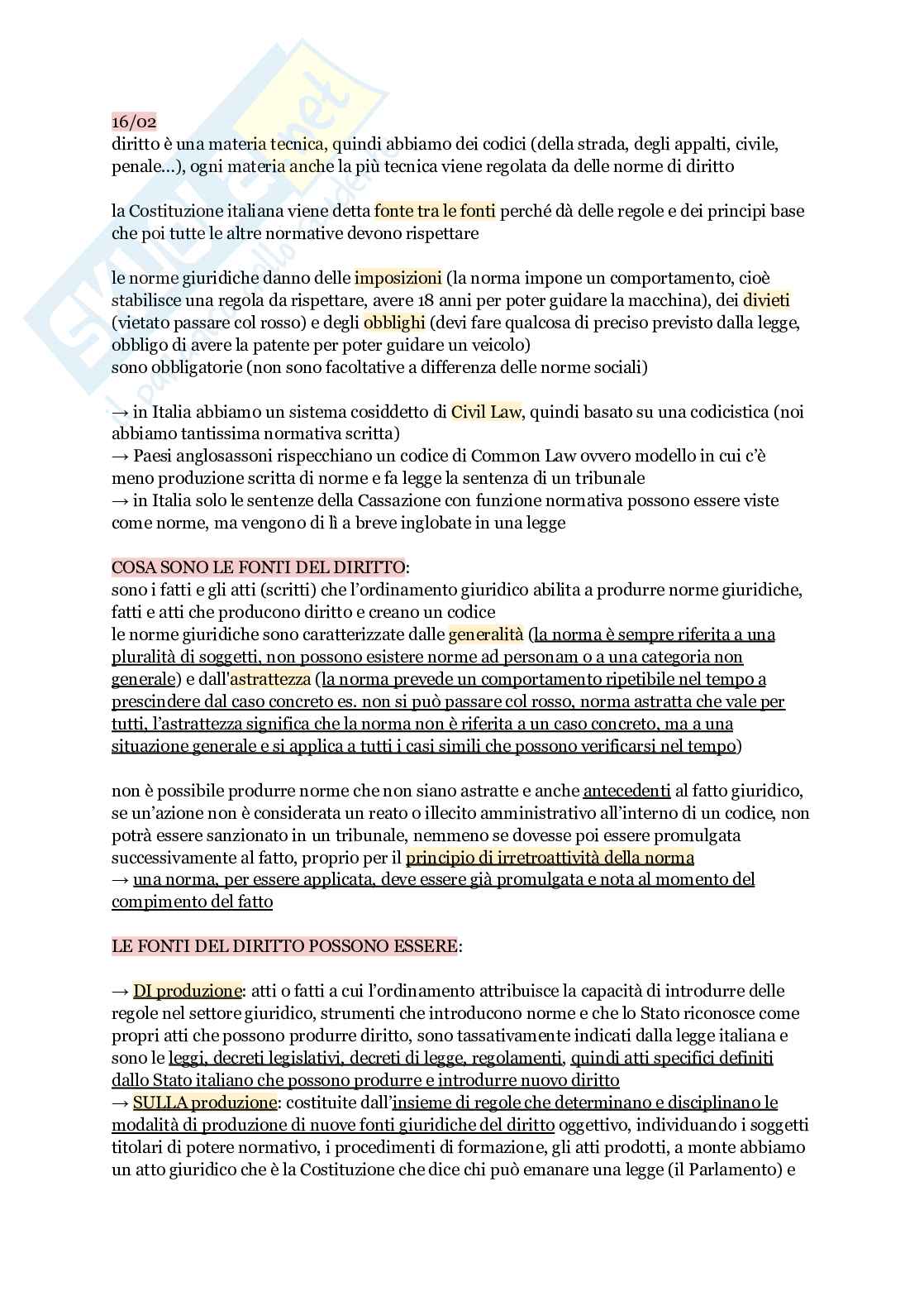 Appunti di Diritto pubblico Pag. 1