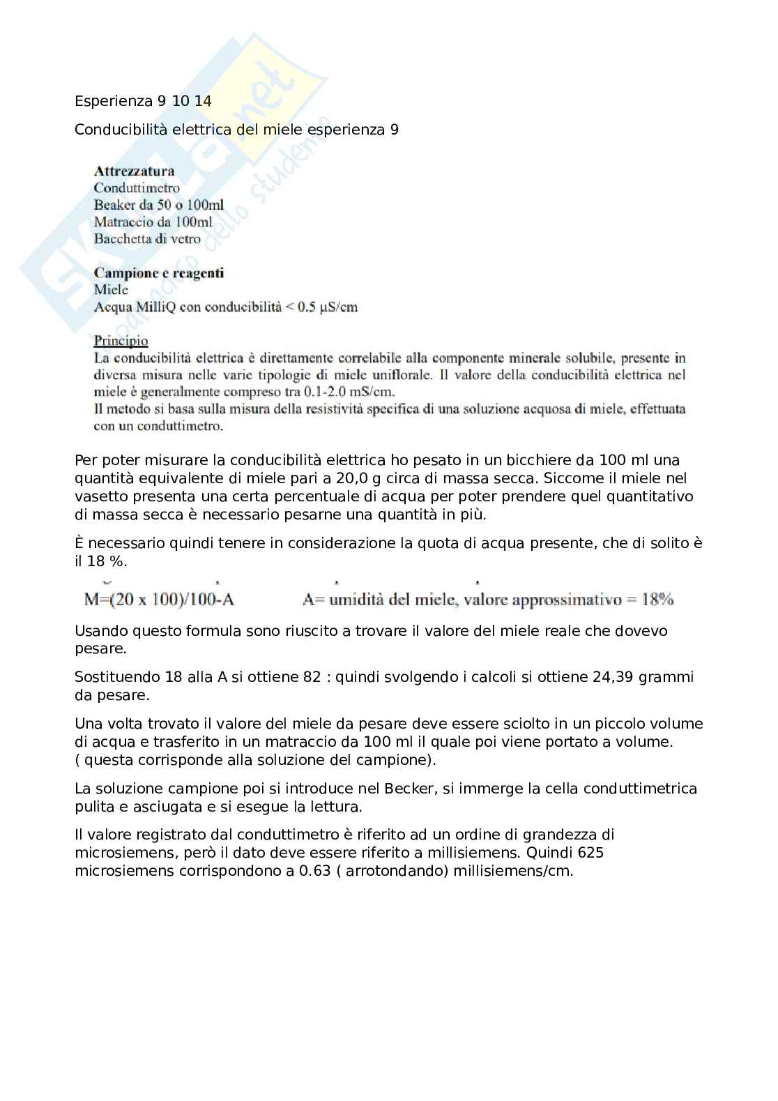 Esami di laboratorio e schede Pag. 1