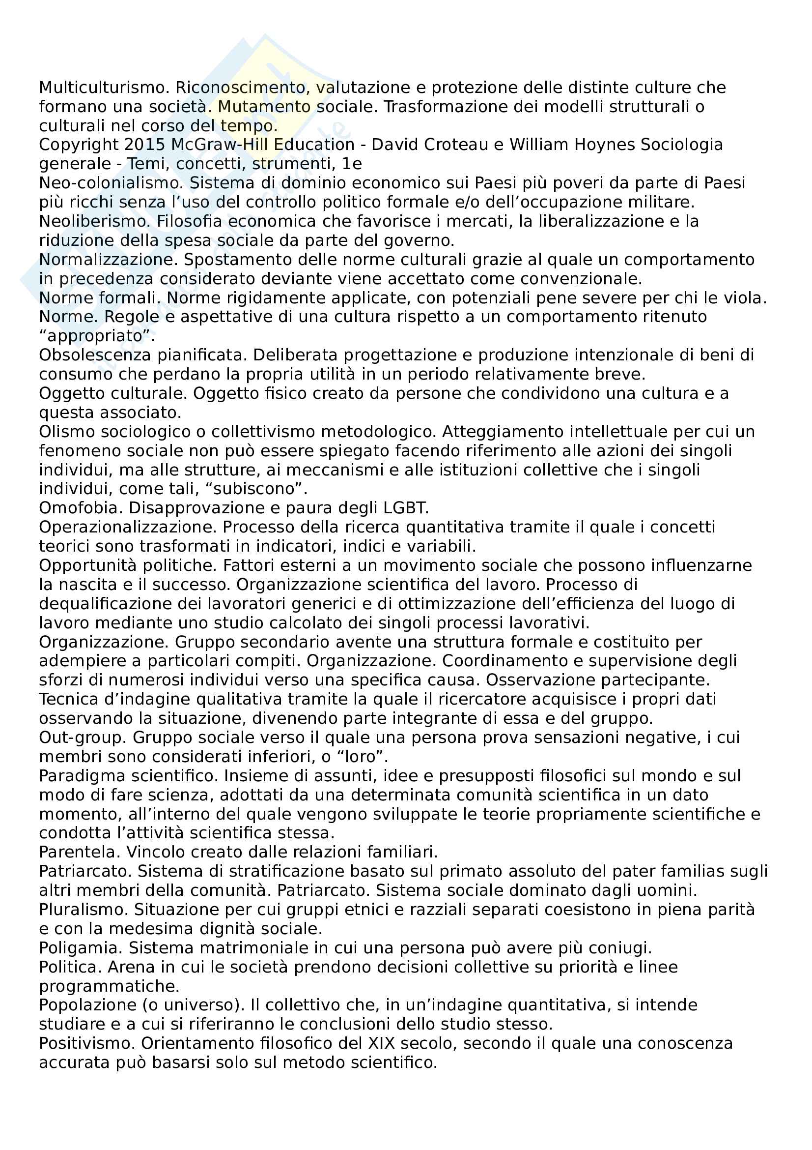 Sociologia dei processi culturali Pag. 41