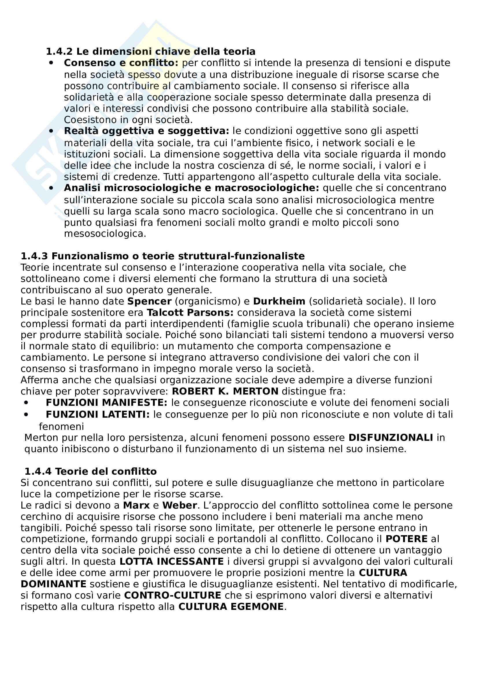 Sociologia dei processi culturali Pag. 6
