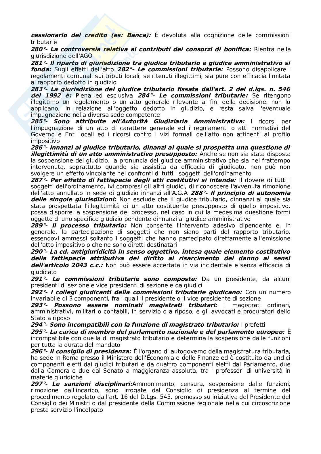 Paniere esame Diritto tributario  Pag. 16