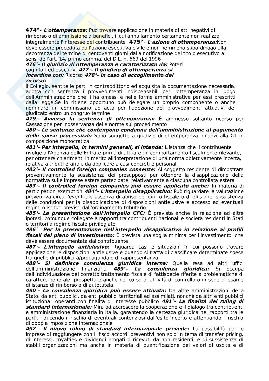 Paniere esame Diritto tributario  Pag. 26