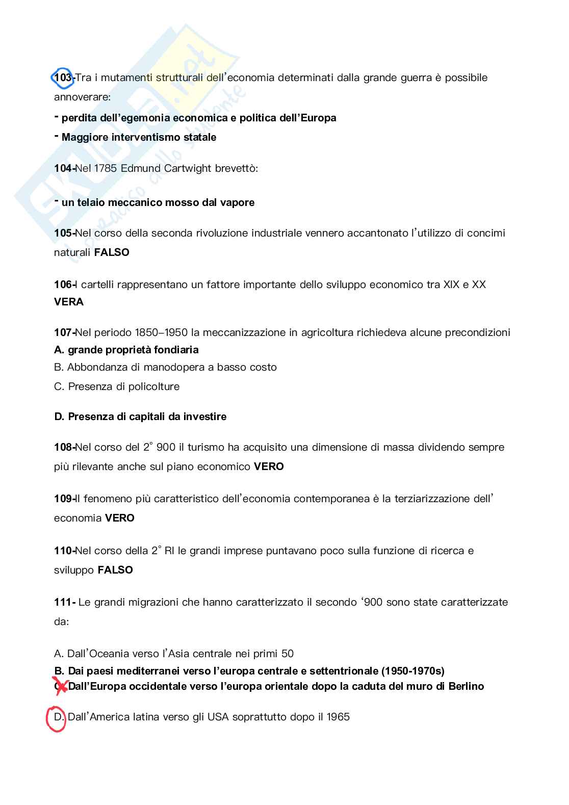 Esercitazioni Dinamiche dell’economia globale Pag. 11
