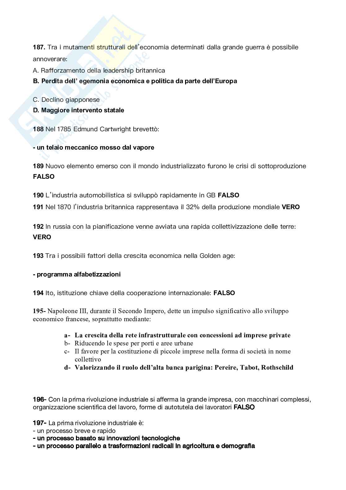 Esercitazioni Dinamiche dell’economia globale Pag. 21