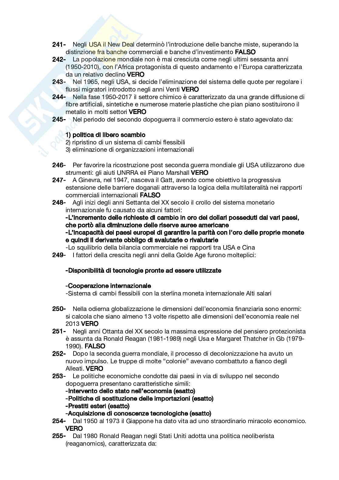 Esercitazioni Dinamiche dell’economia globale Pag. 26