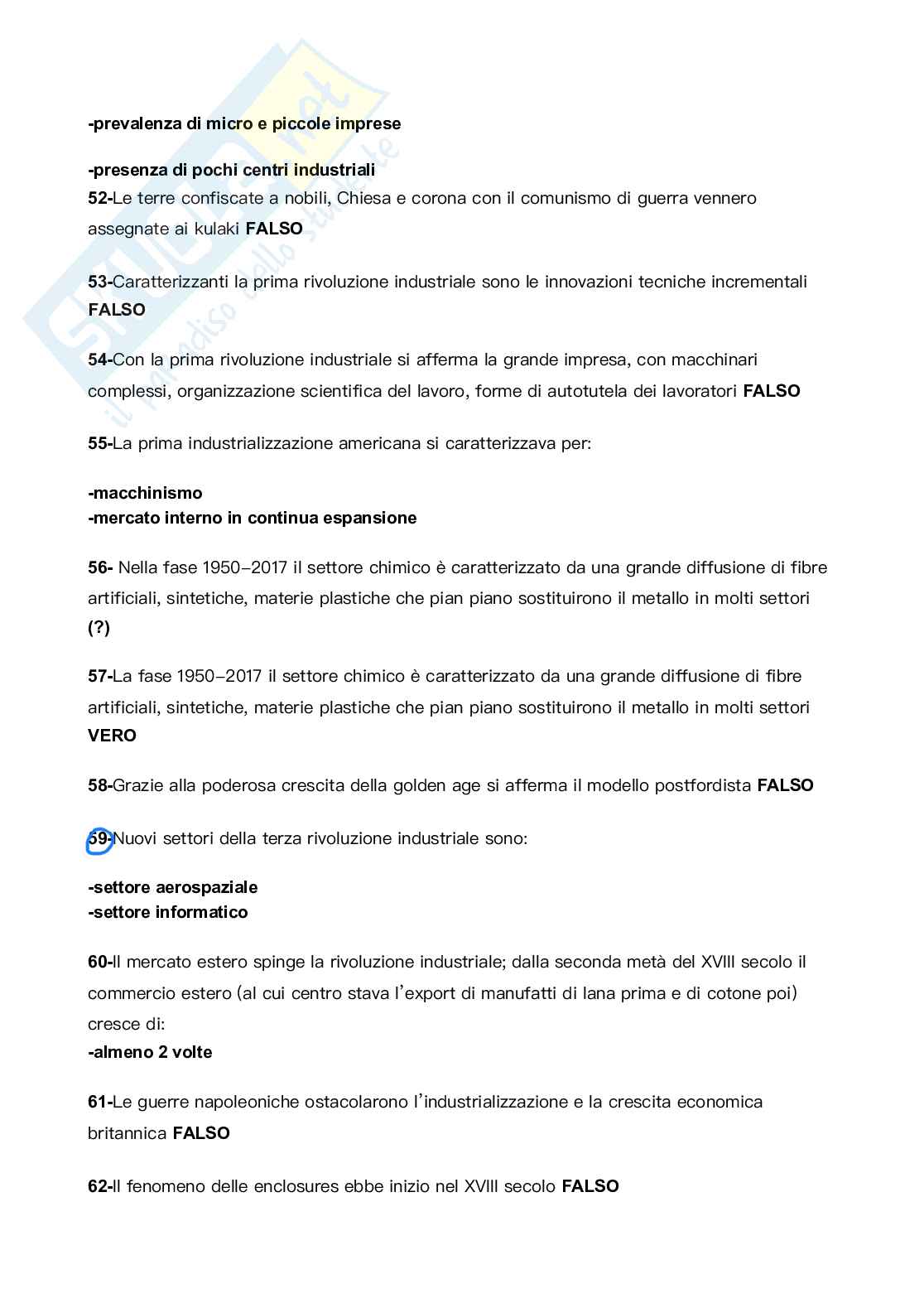 Esercitazioni Dinamiche dell’economia globale Pag. 6