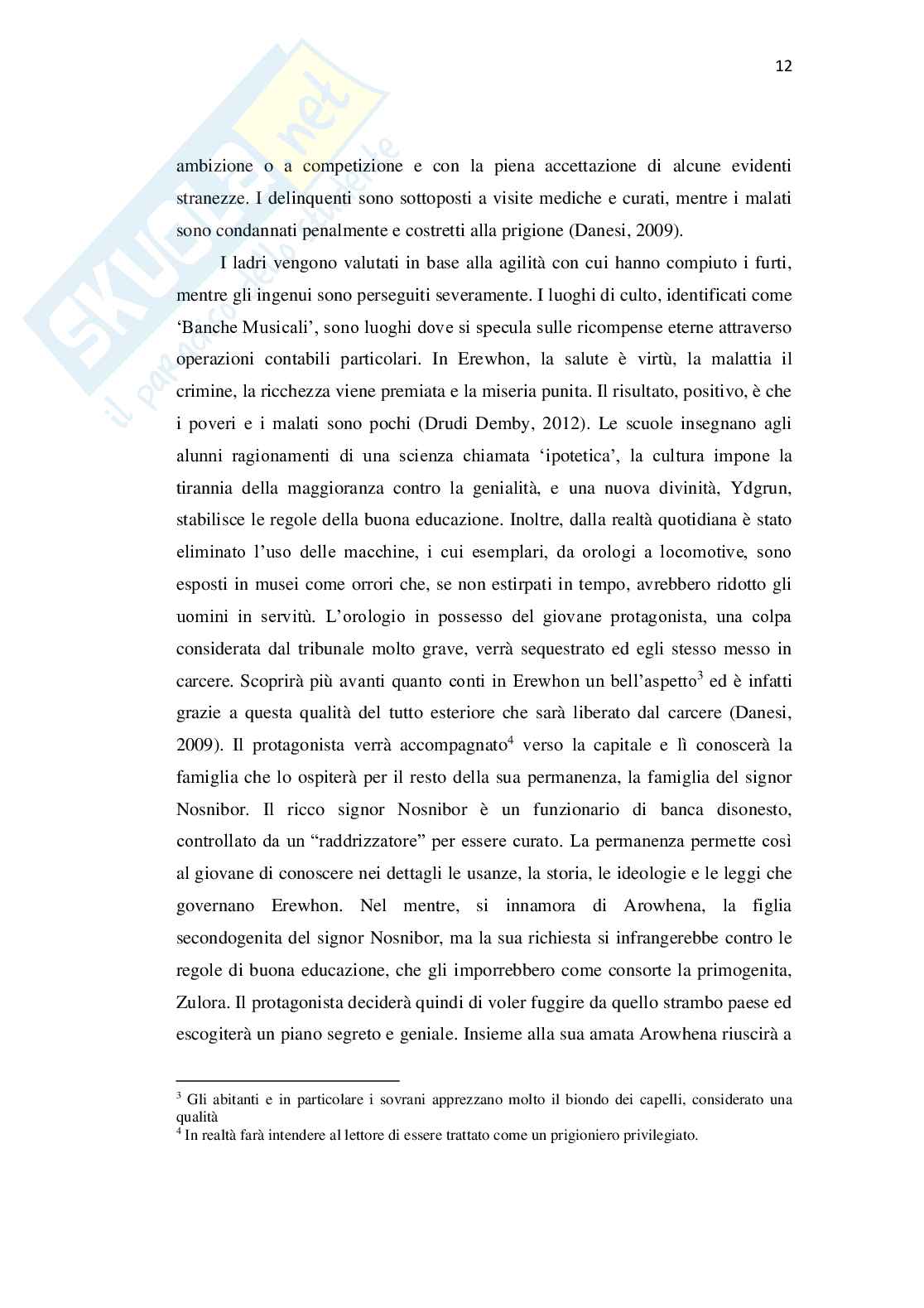 L’evoluzione dell’utopia letteraria in distopia in Erewhon di Samuel Butler Pag. 16