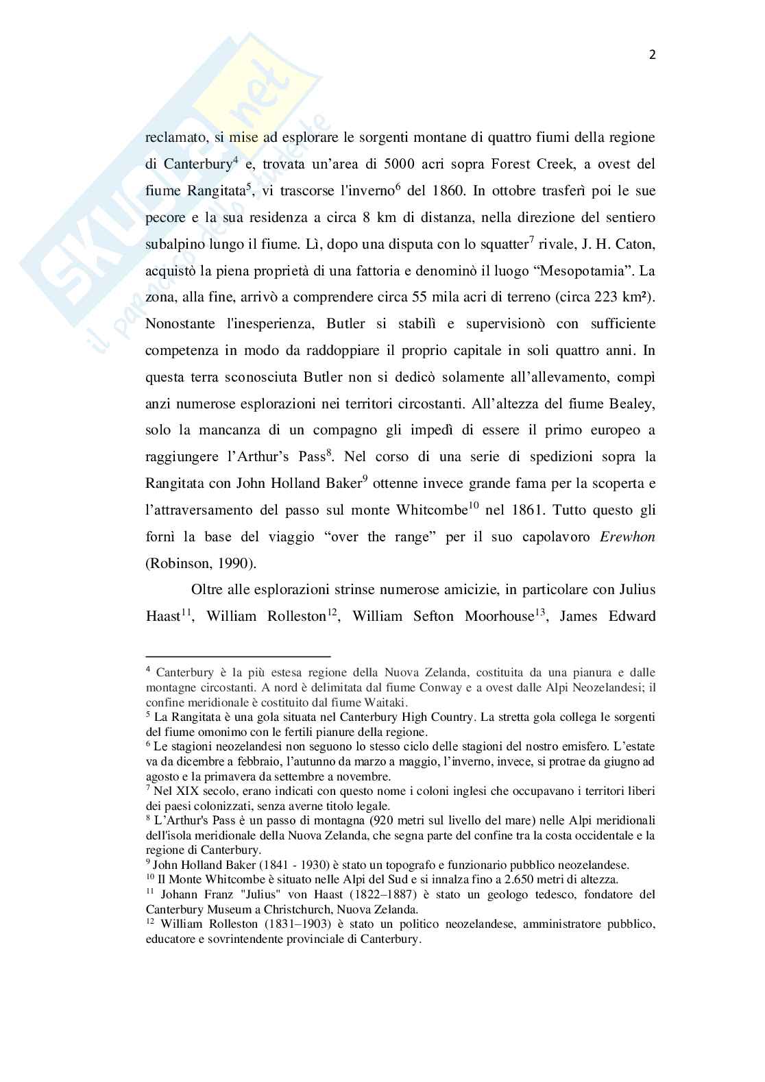 L’evoluzione dell’utopia letteraria in distopia in Erewhon di Samuel Butler Pag. 6